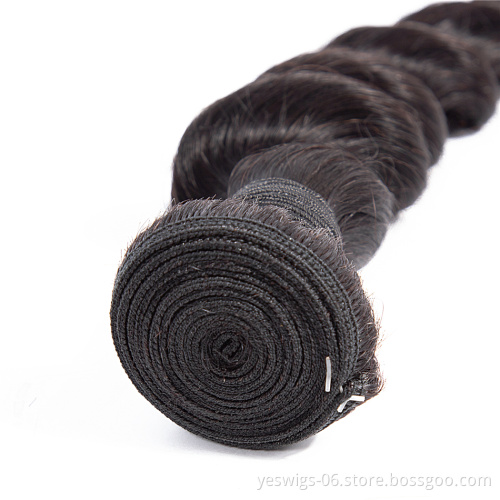 Wholesale Peruvian Loose Deep 1 Bundle Hair Weave Virgin 10A Grade Unprocessed Peruvian Single Donor Human Hair Weave Bundles